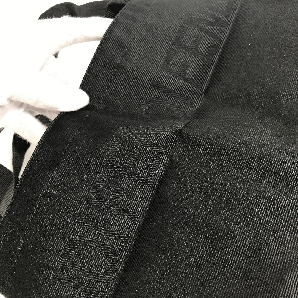 FENDI Tote Bag Nylon black vintage logo
