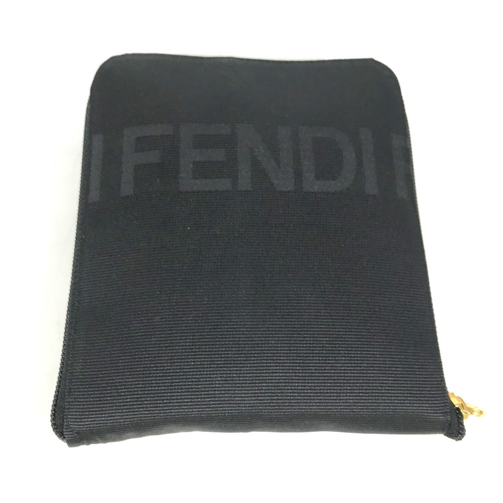 FENDI Tote Bag Nylon black vintage logo
