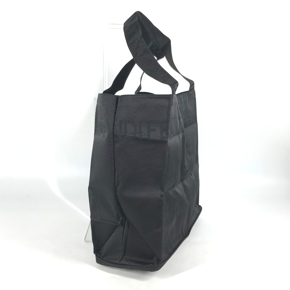 FENDI Tote Bag Nylon black vintage logo