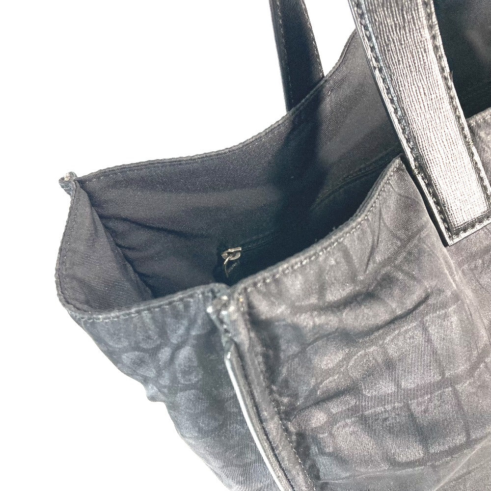 FENDI Tote Bag 7VA367 Nylon / leather black logo