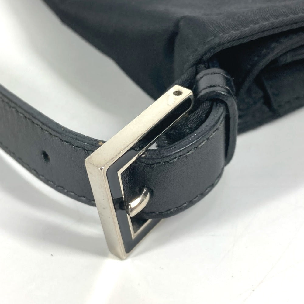 FENDI Shoulder Bag Nylon black FF logo