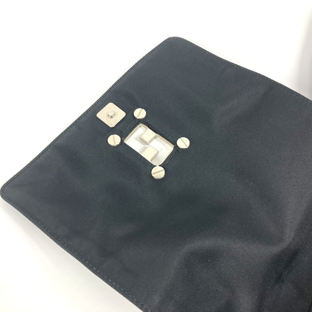FENDI Shoulder Bag Nylon black FF logo