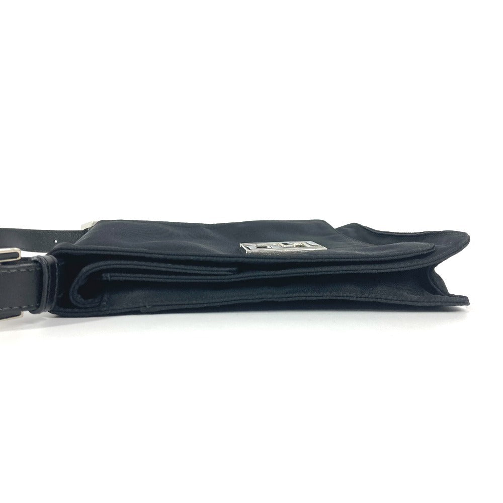 FENDI Shoulder Bag Nylon black FF logo