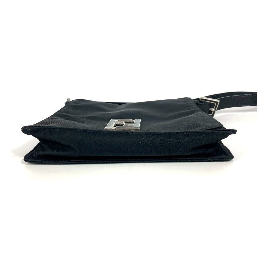 FENDI Shoulder Bag Nylon black FF logo