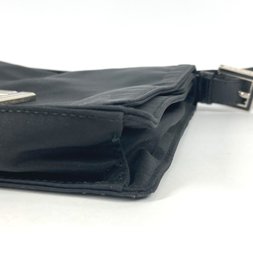 FENDI Shoulder Bag Nylon black FF logo