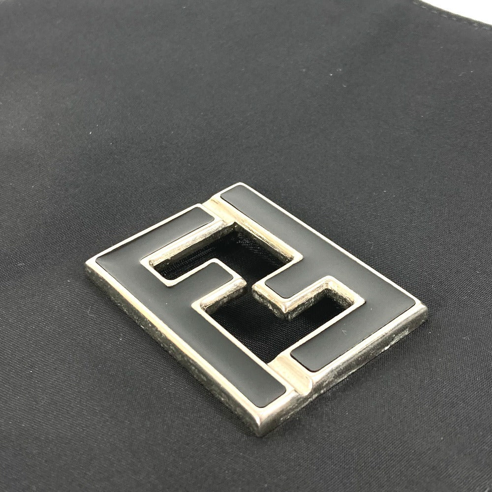 FENDI Shoulder Bag Nylon black FF logo
