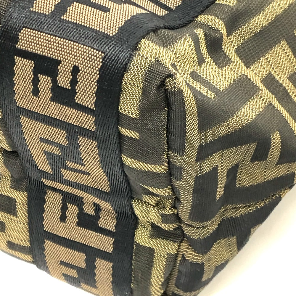 FENDI Handbag 7VS078 canvas Brown FF logo Zucca