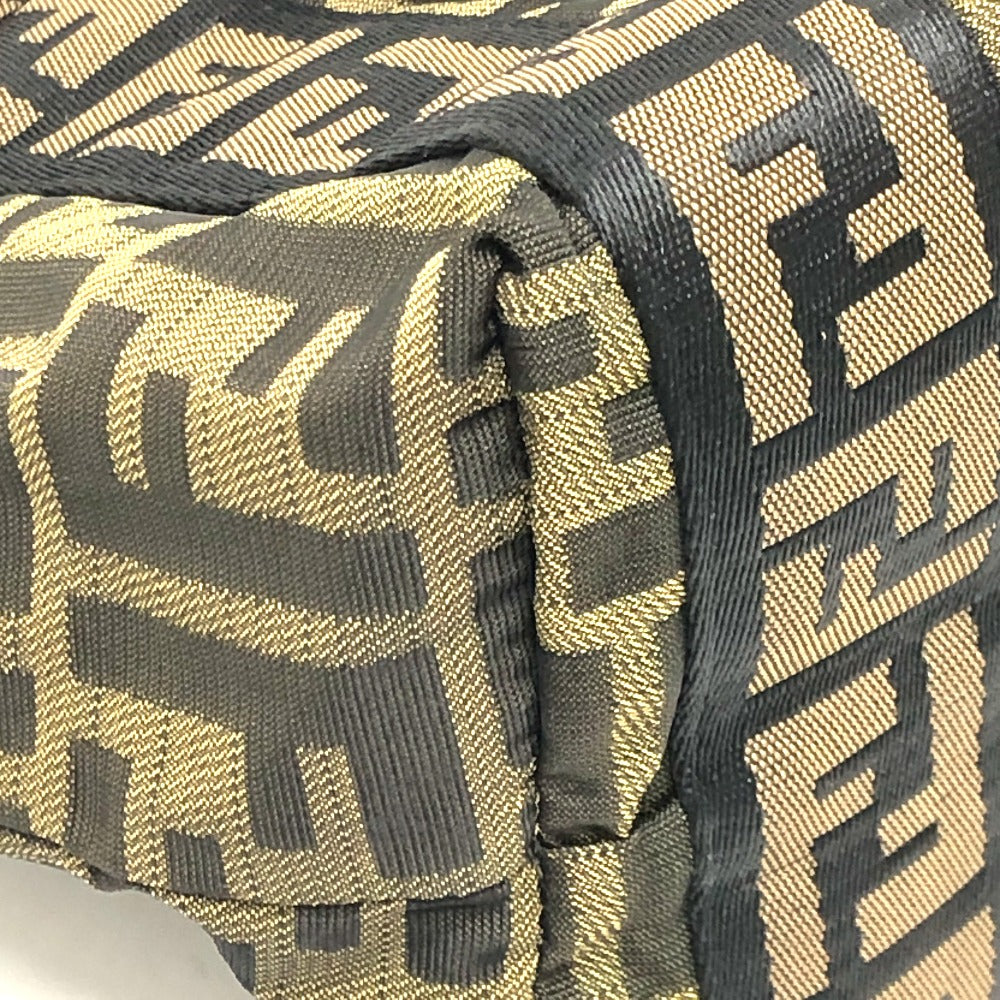 FENDI Handbag 7VS078 canvas Brown FF logo Zucca