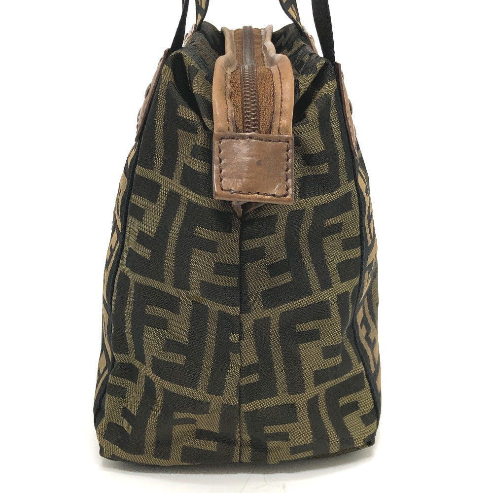 FENDI Handbag 7VS078 canvas Brown FF logo Zucca