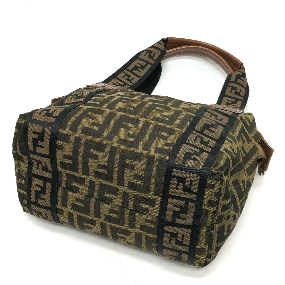 FENDI Handbag 7VS078 canvas Brown FF logo Zucca