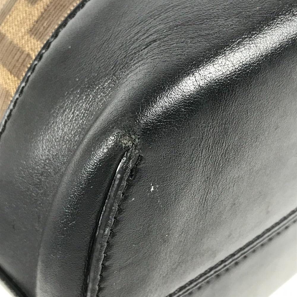 FENDI Tote Bag 8BH348 PVC, Leather Brown Zucca