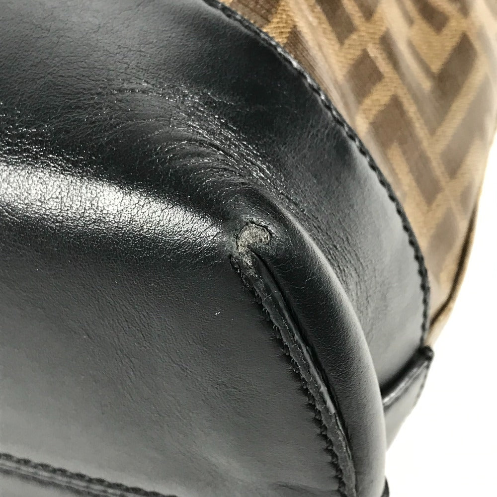 FENDI Tote Bag 8BH348 PVC, Leather Brown Zucca