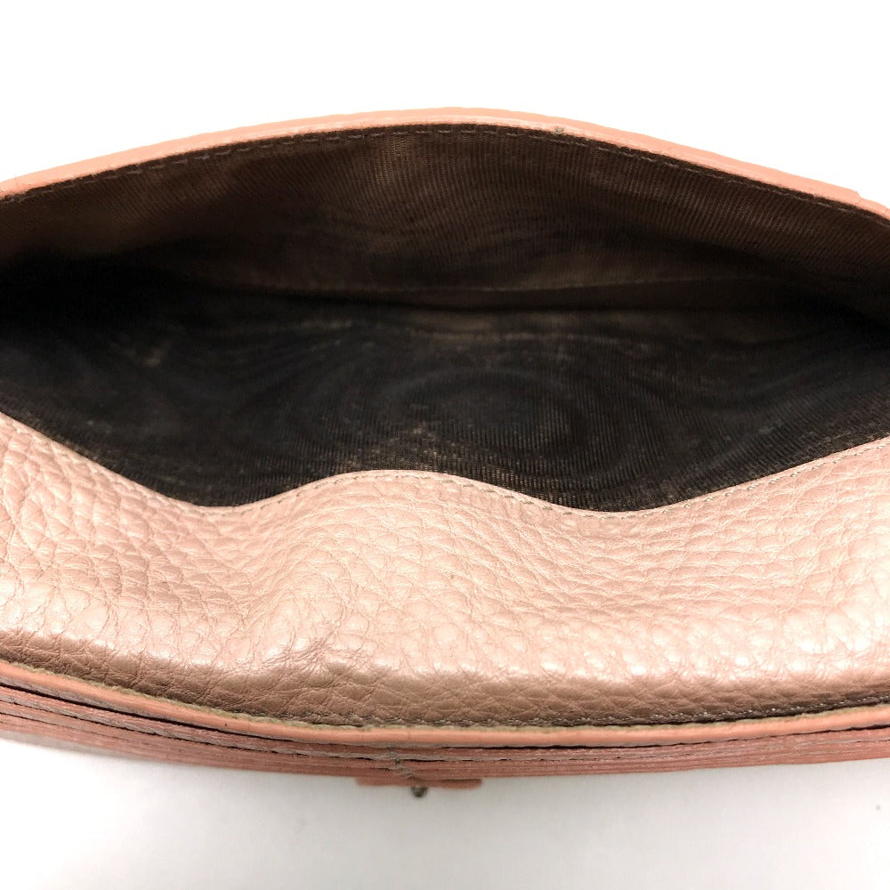 FENDI Long Wallet Purse 8M0144 leather pink Celeria Roman leather