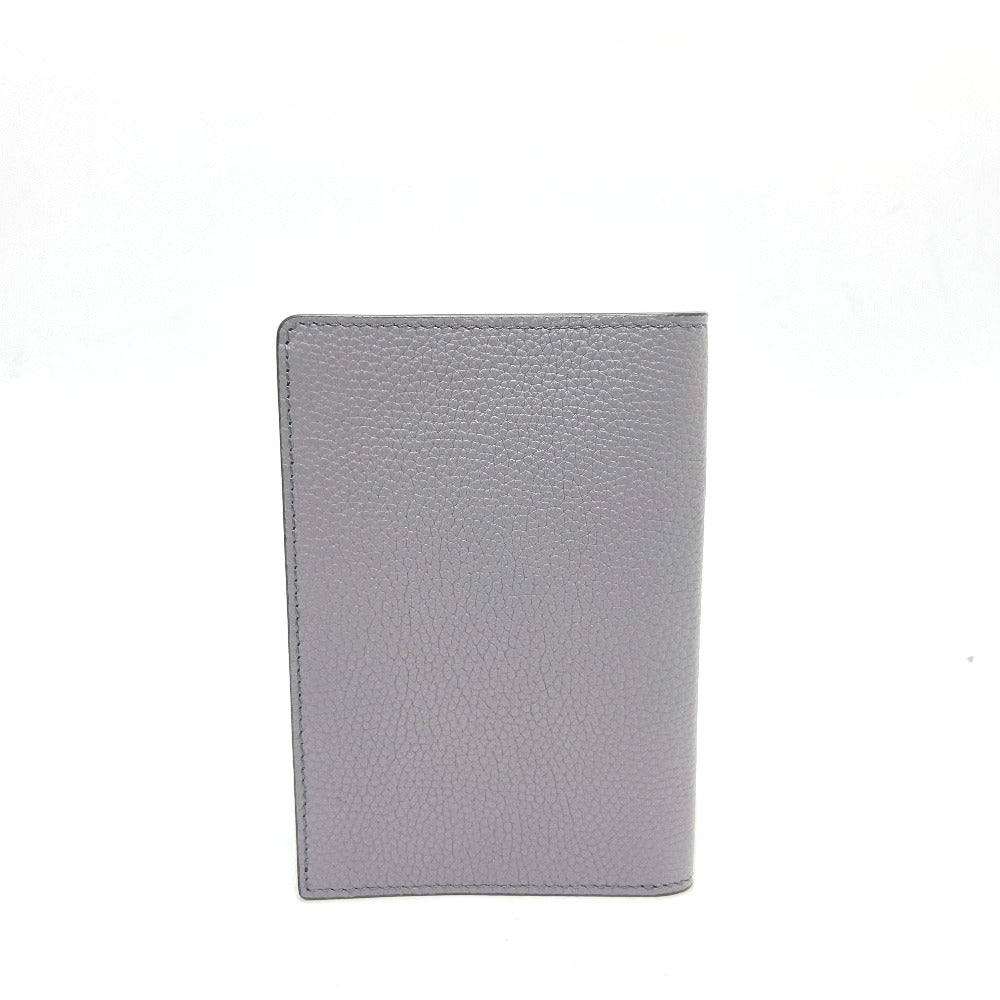 FENDI passport case 7AS378 leather gray logo