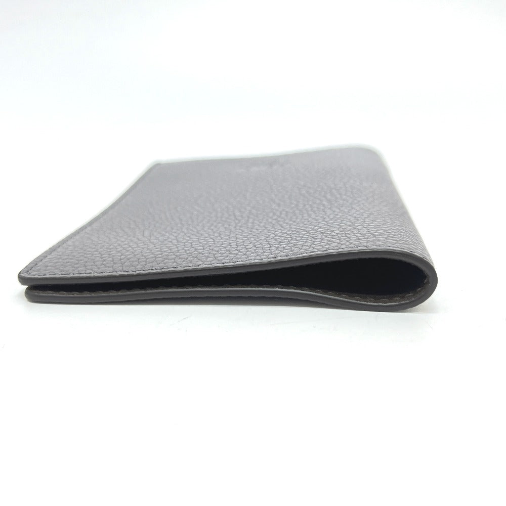 FENDI passport case 7AS378 leather gray logo