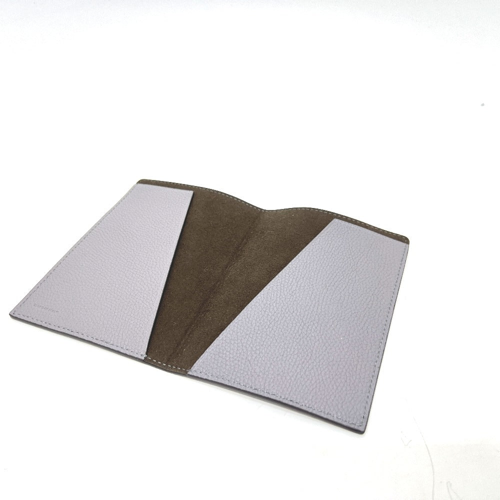 FENDI passport case 7AS378 leather gray logo