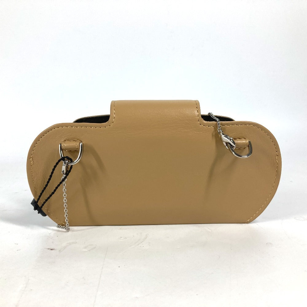 FENDI Other accessories 7AS069 leather beige FF logo sunglasses case