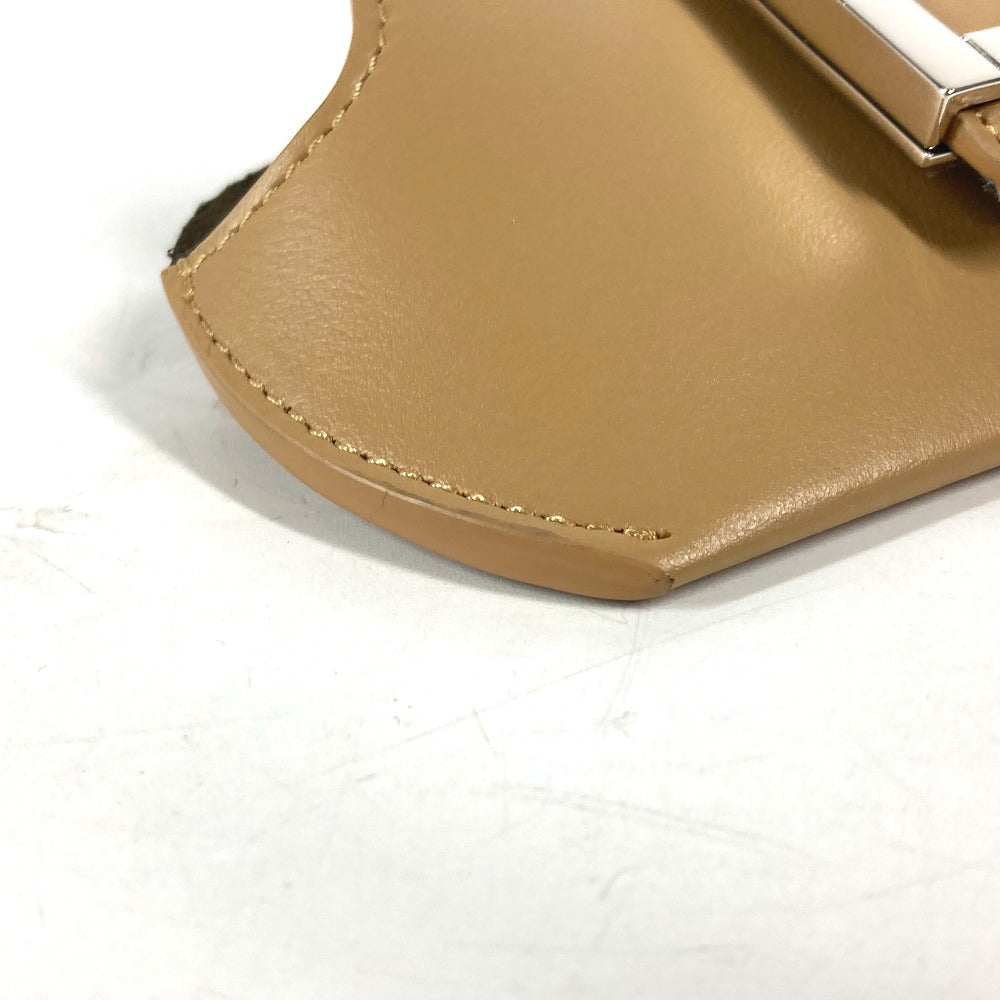 FENDI Other accessories 7AS069 leather beige FF logo sunglasses case