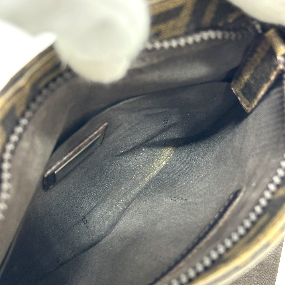 FENDI Shoulder Bag 7VA214 PVC Brown Zucca Pattern