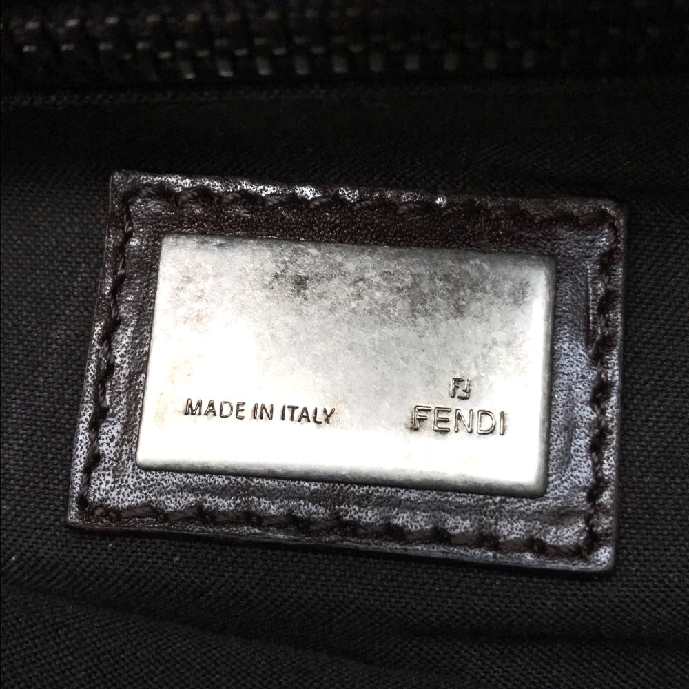 FENDI Shoulder Bag 8BT161 fur Dark brown Fur bag Peekaboo Women Used Authentic