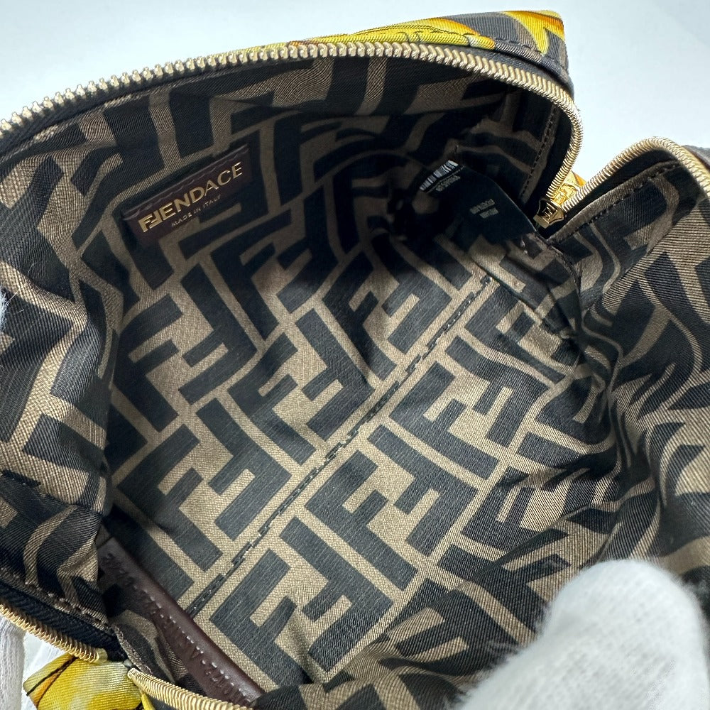 FENDI Pouch 8N0172 Nylon Brown Versace VERSACE collaboration Fendace FENDACE