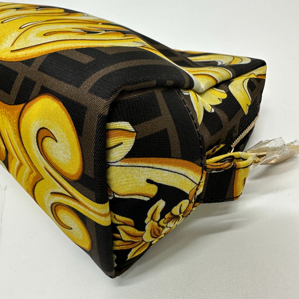 FENDI Pouch 8N0172 Nylon Brown Versace VERSACE collaboration Fendace FENDACE