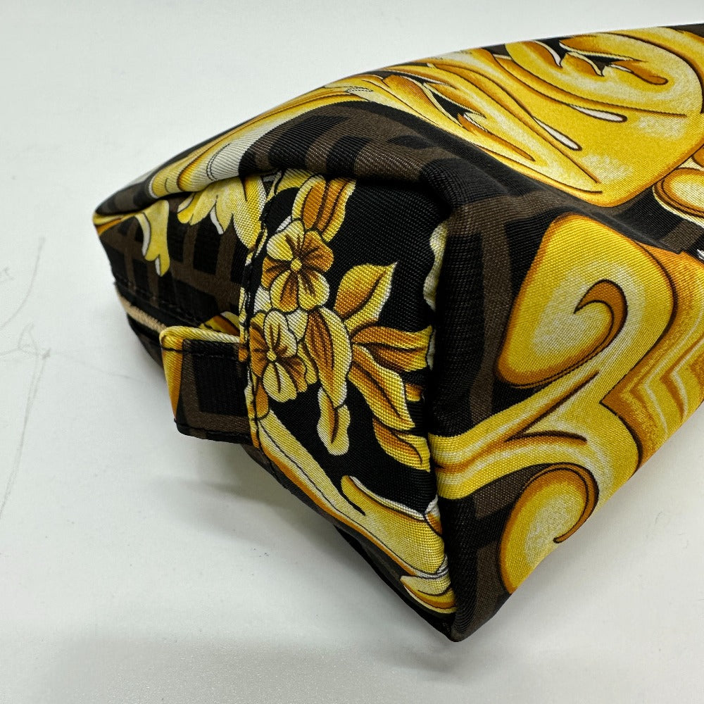 FENDI Pouch 8N0172 Nylon Brown Versace VERSACE collaboration Fendace FENDACE