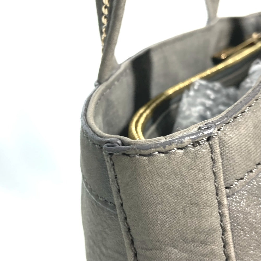 FENDI Shoulder Bag 8BR650 leather gray Bag Shoulder Bag Tote Bag logo FF