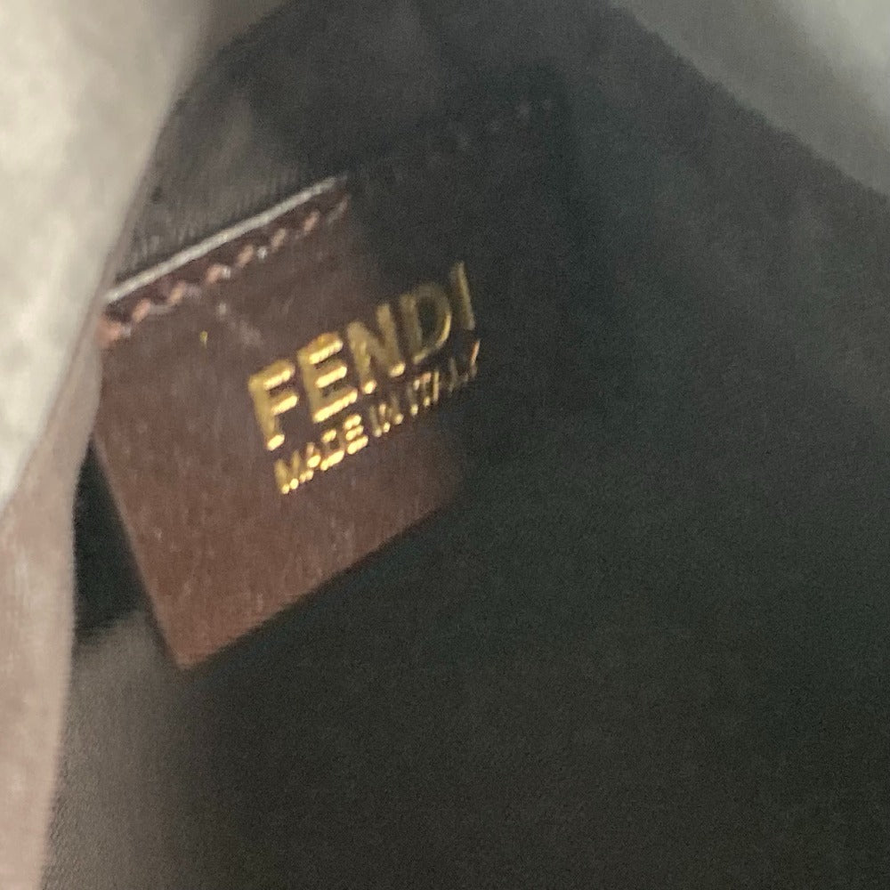 FENDI Shoulder Bag 8BR650 leather gray Bag Shoulder Bag Tote Bag logo FF