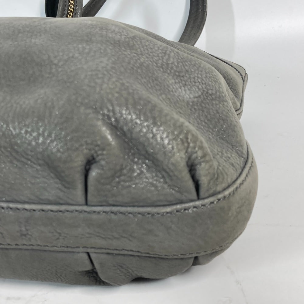 FENDI Shoulder Bag 8BR650 leather gray Bag Shoulder Bag Tote Bag logo FF