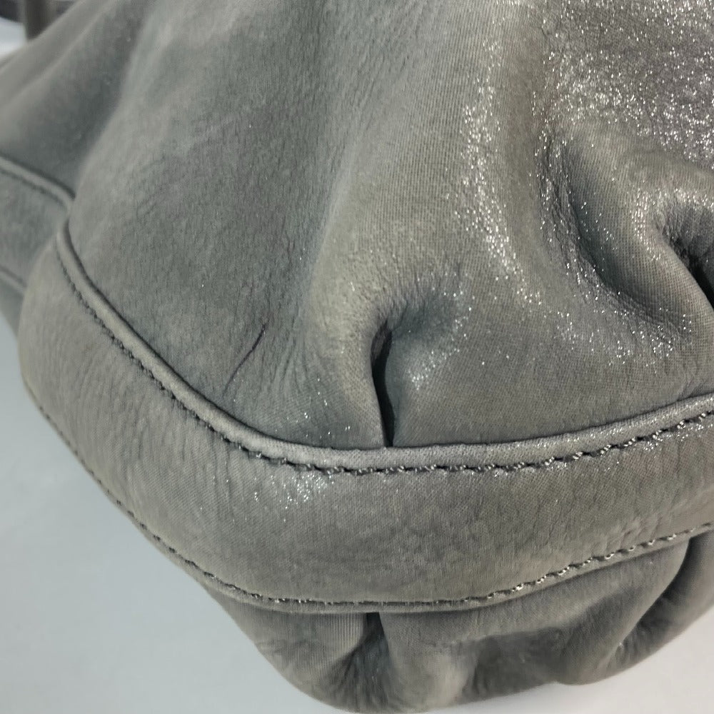 FENDI Shoulder Bag 8BR650 leather gray Bag Shoulder Bag Tote Bag logo FF