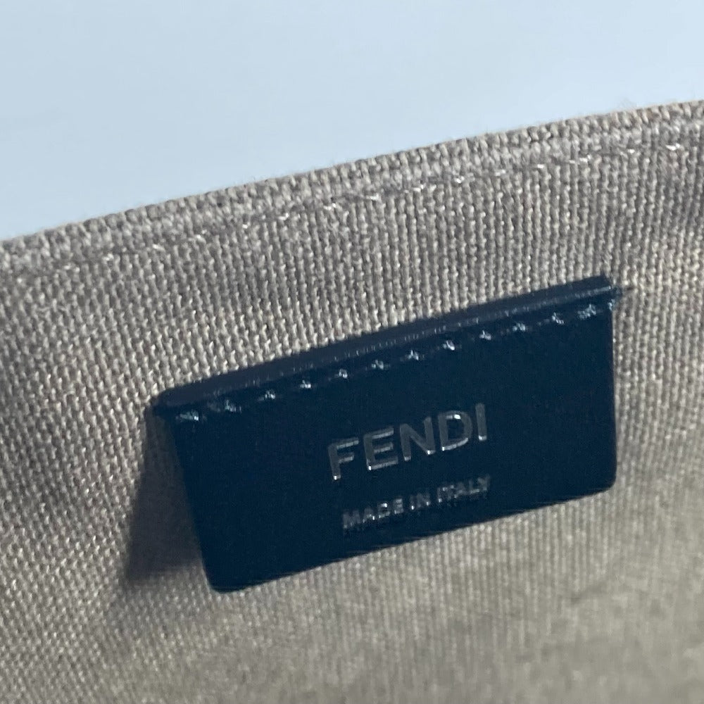 FENDI Tote Bag 7VA558 canvas khaki TOTE CANVAS mens Used Authentic