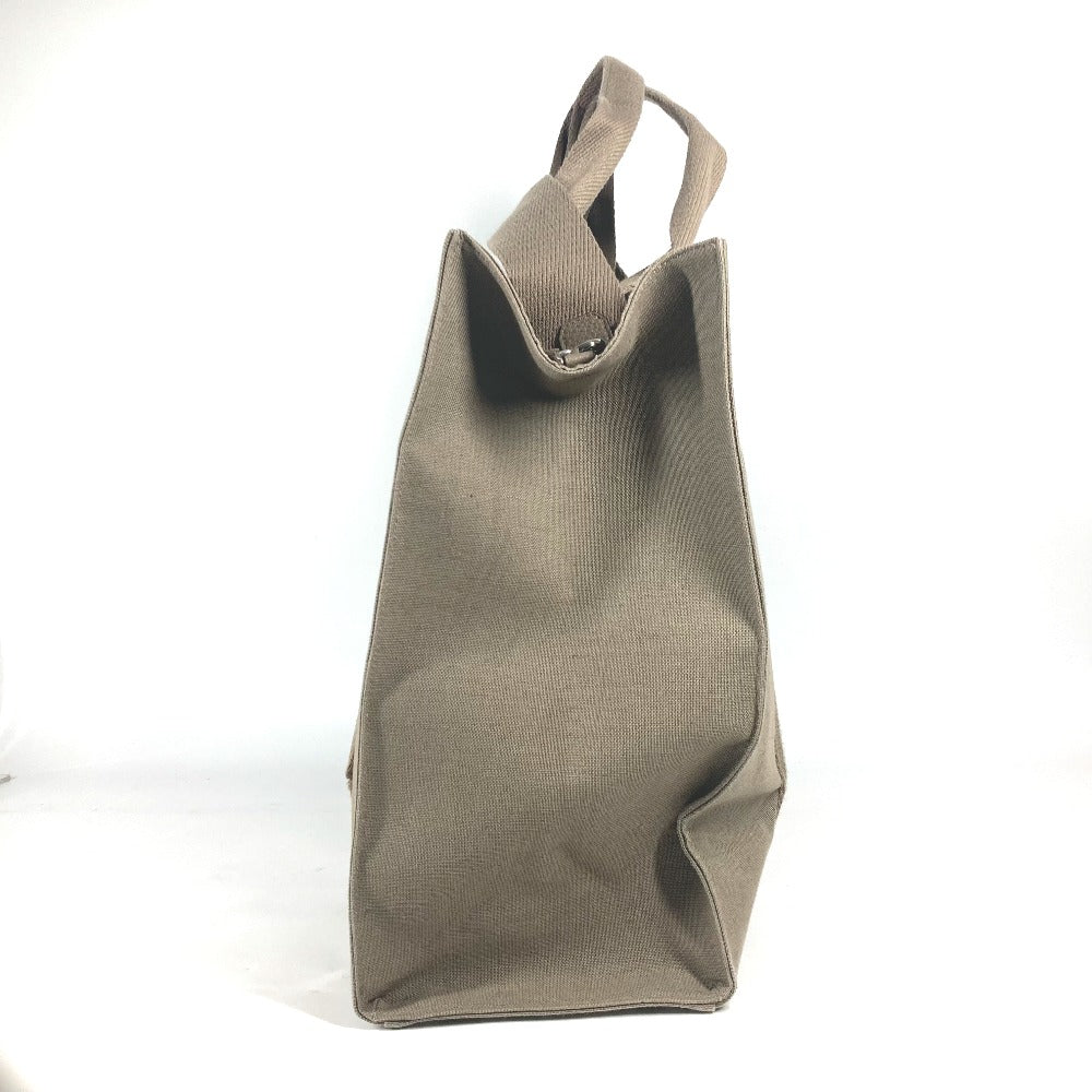 FENDI Tote Bag 7VA558 canvas khaki TOTE CANVAS mens Used Authentic