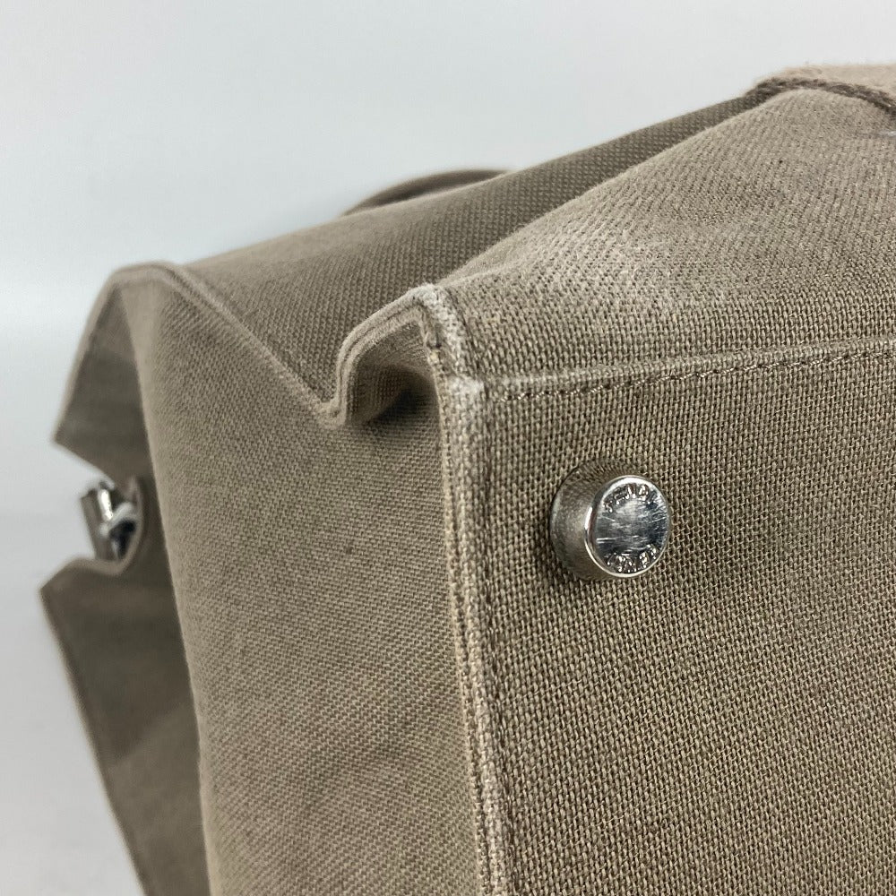 FENDI Tote Bag 7VA558 canvas khaki TOTE CANVAS mens Used Authentic
