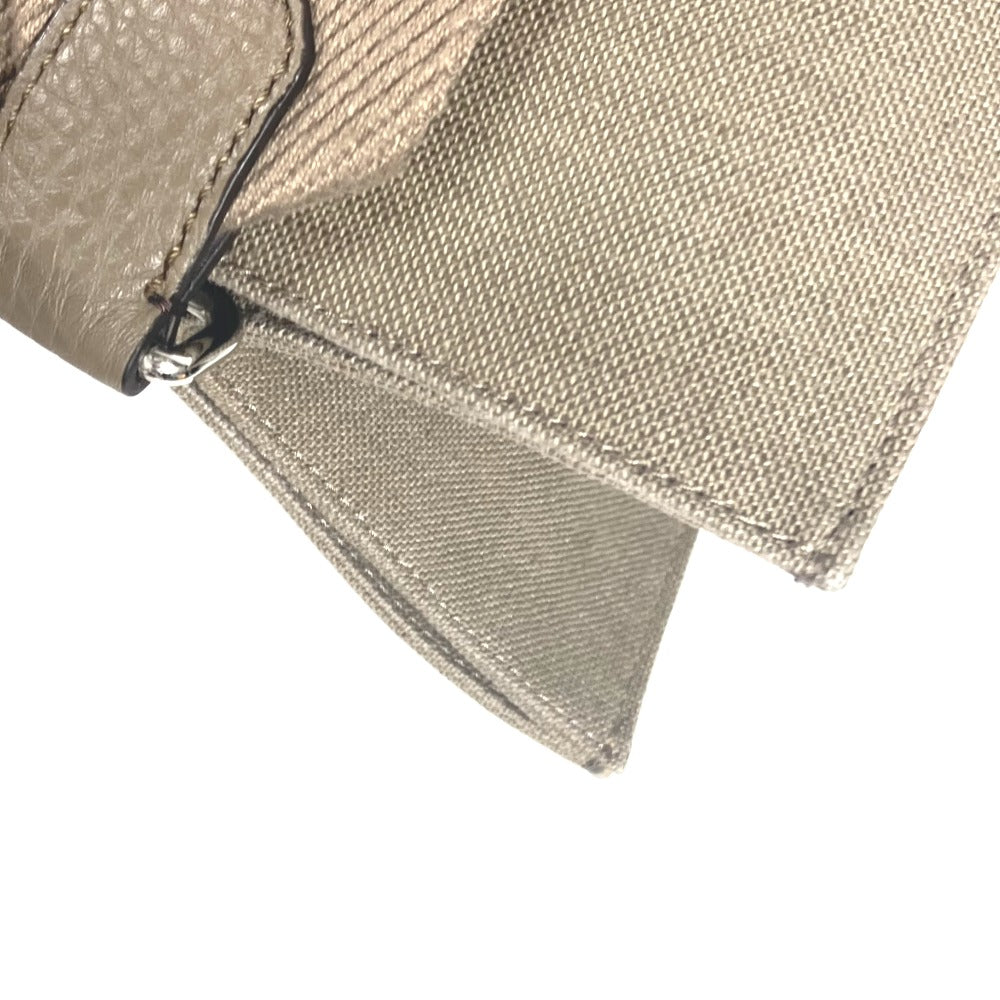 FENDI Tote Bag 7VA558 canvas khaki TOTE CANVAS mens Used Authentic