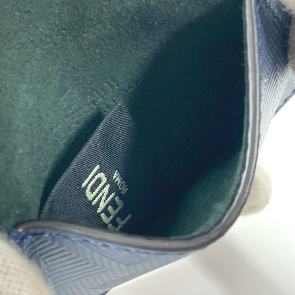 FENDI charm leather Navy Bucket type Bag type