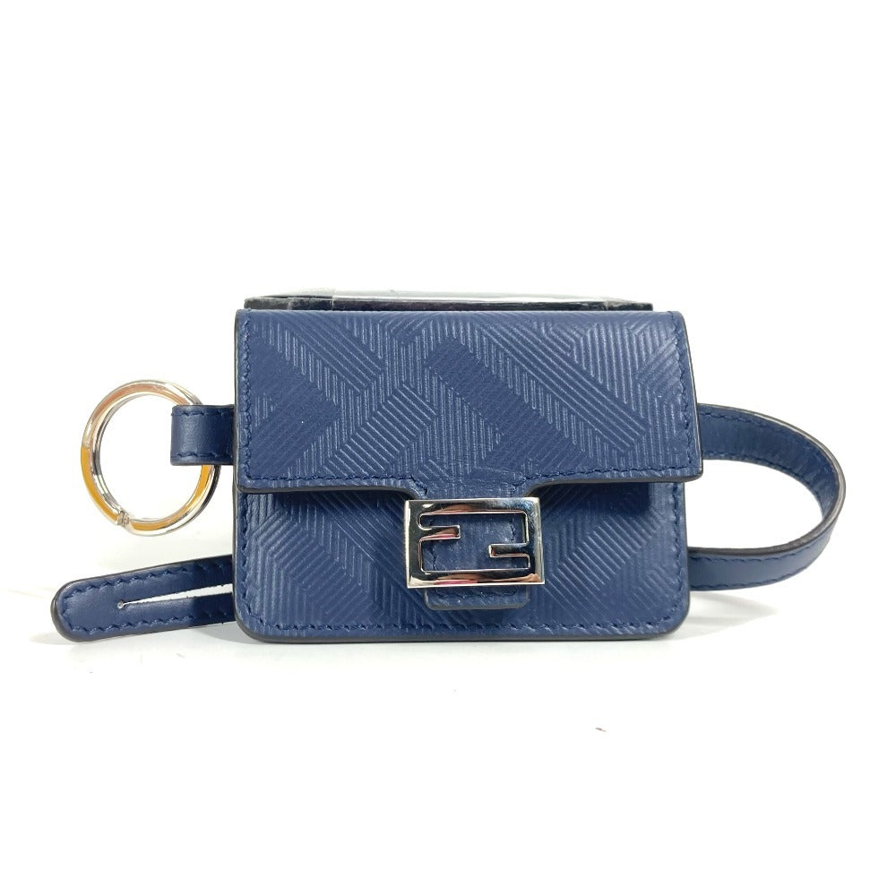FENDI charm leather Navy Bucket type Bag type