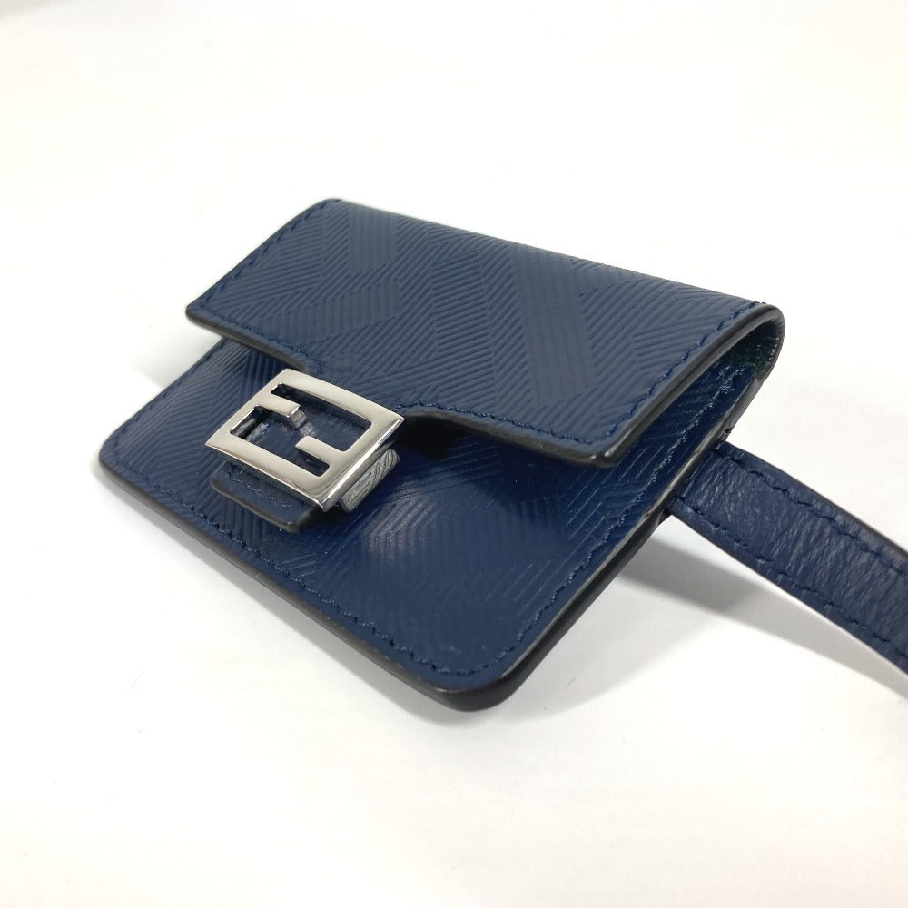 FENDI charm leather Navy Bucket type Bag type