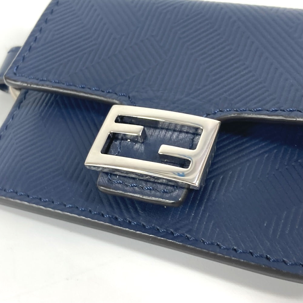 FENDI charm leather Navy Bucket type Bag type