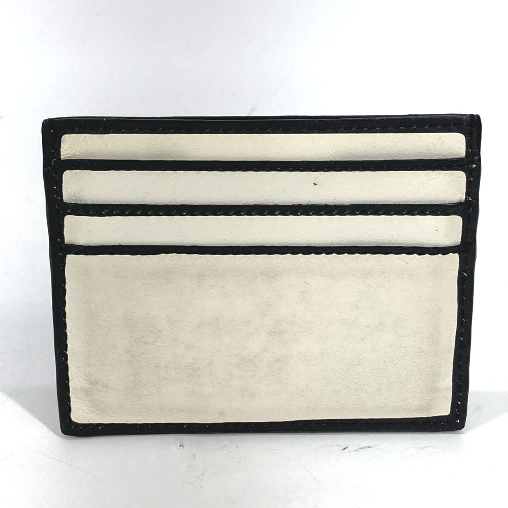 FENDI Card Case 7M0164 leather white Joshua Vides Collaboration logo