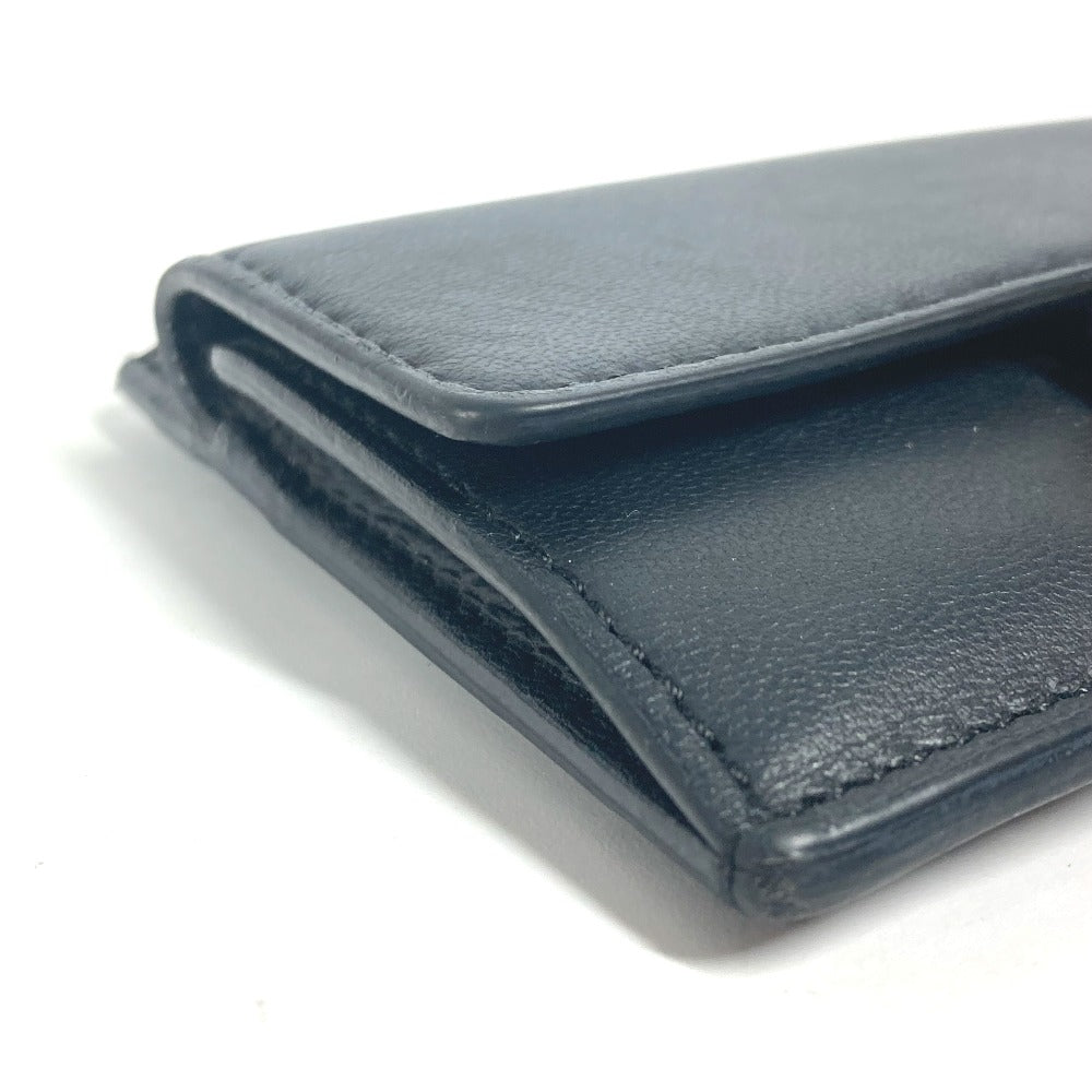 FENDI Card Case 8M0423 leather black name card holder Baguette Card Case Women Used Authentic