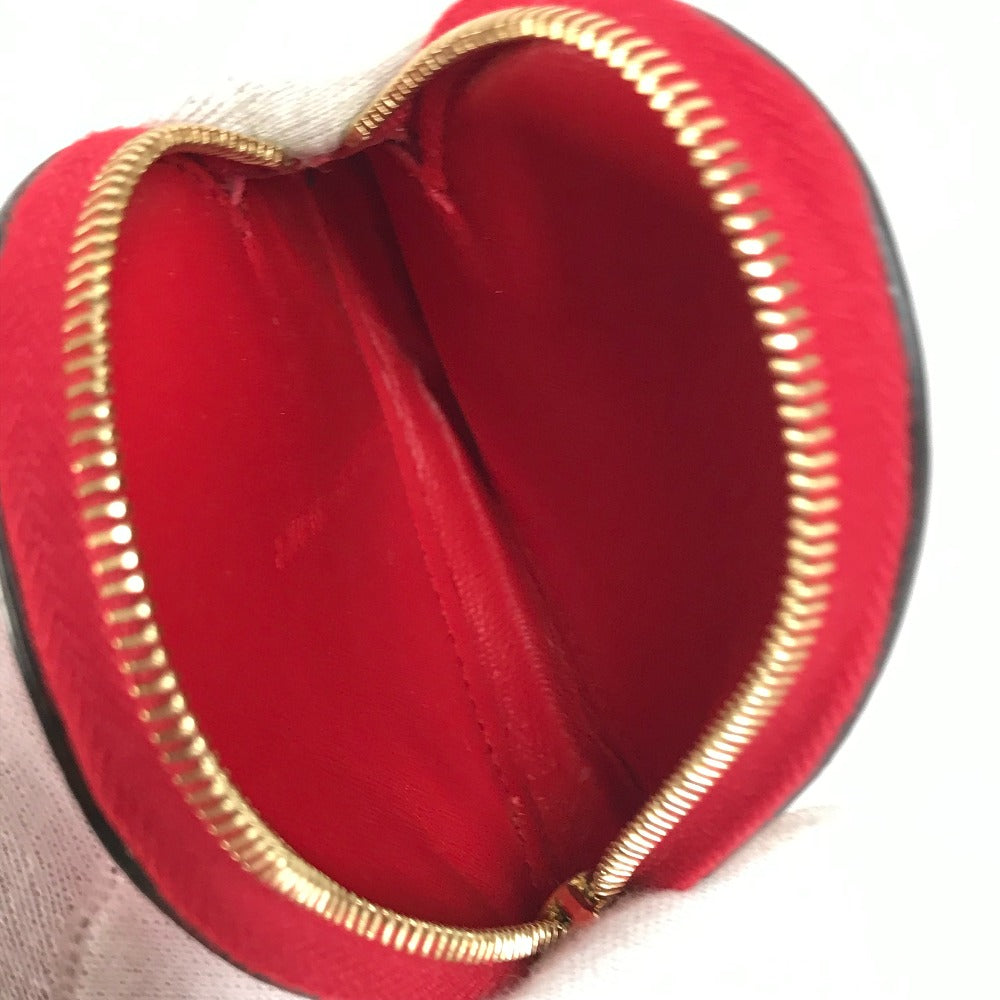 FENDI Coin case 8M0467 leather Red heart