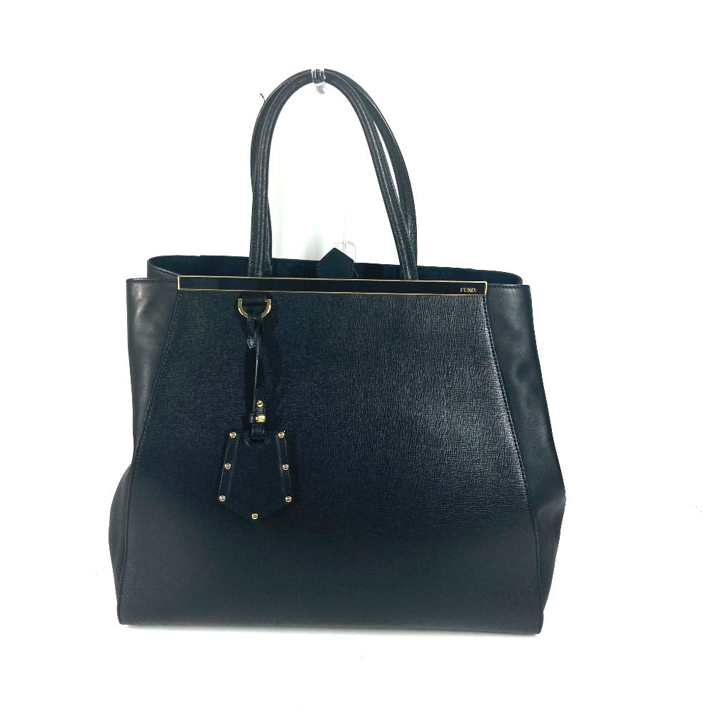 FENDI Tote Bag 8BH251 leather black To joule