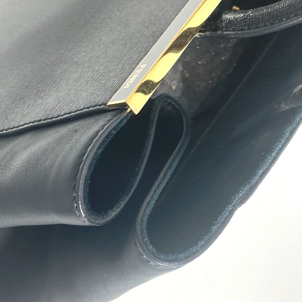 FENDI Tote Bag 8BH251 leather black To joule