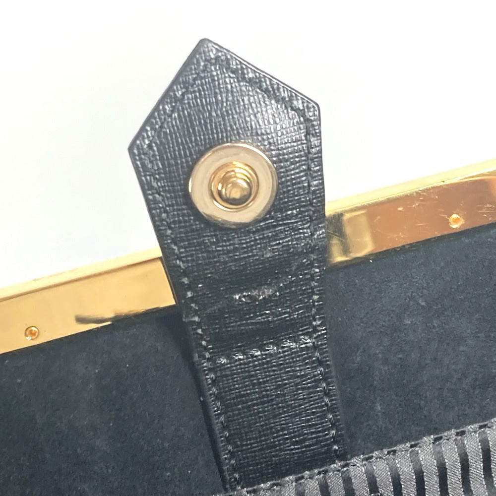 FENDI Tote Bag 8BH251 leather black To joule