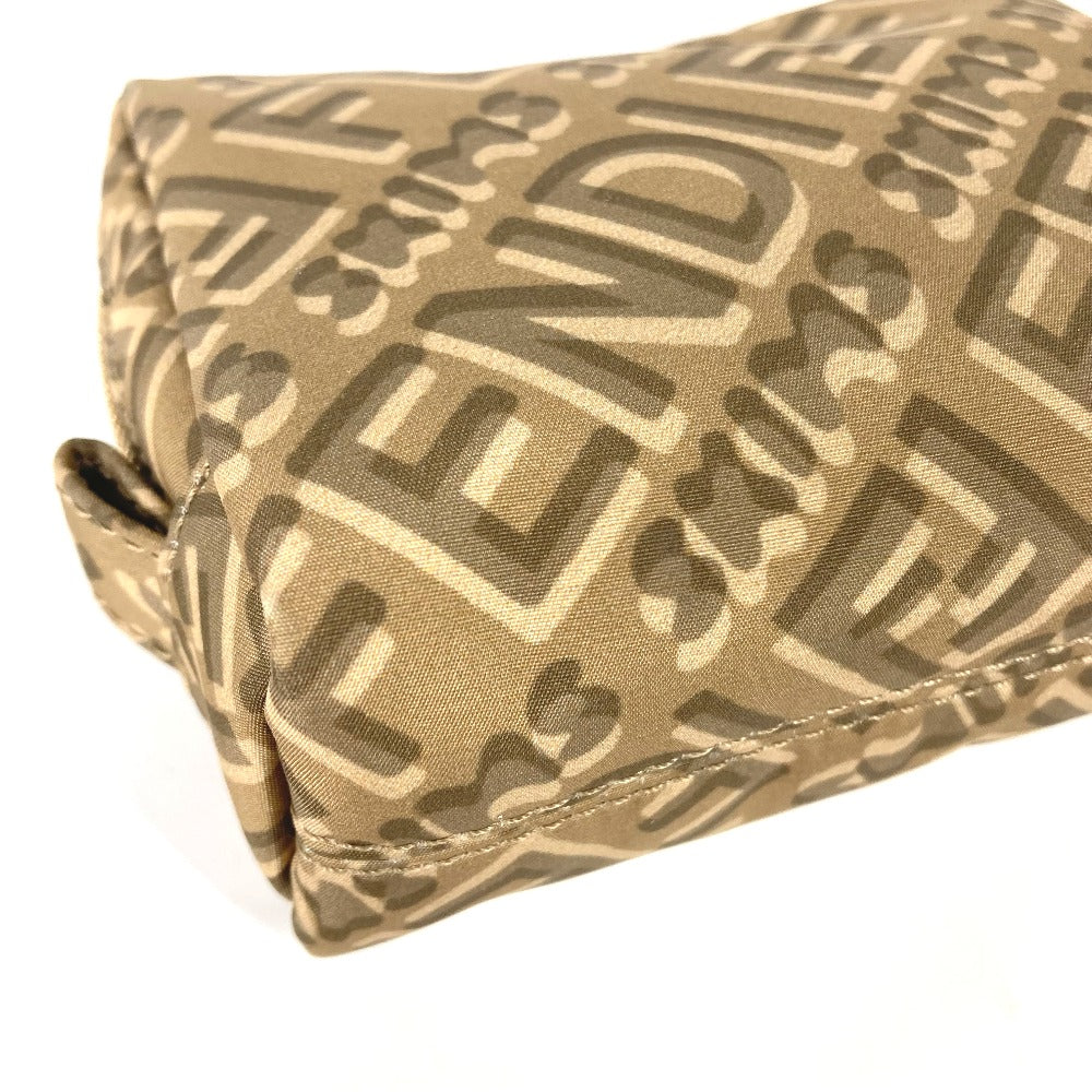 FENDI Pouch 8N0179 Nylon beige SKIMS collaboration logo