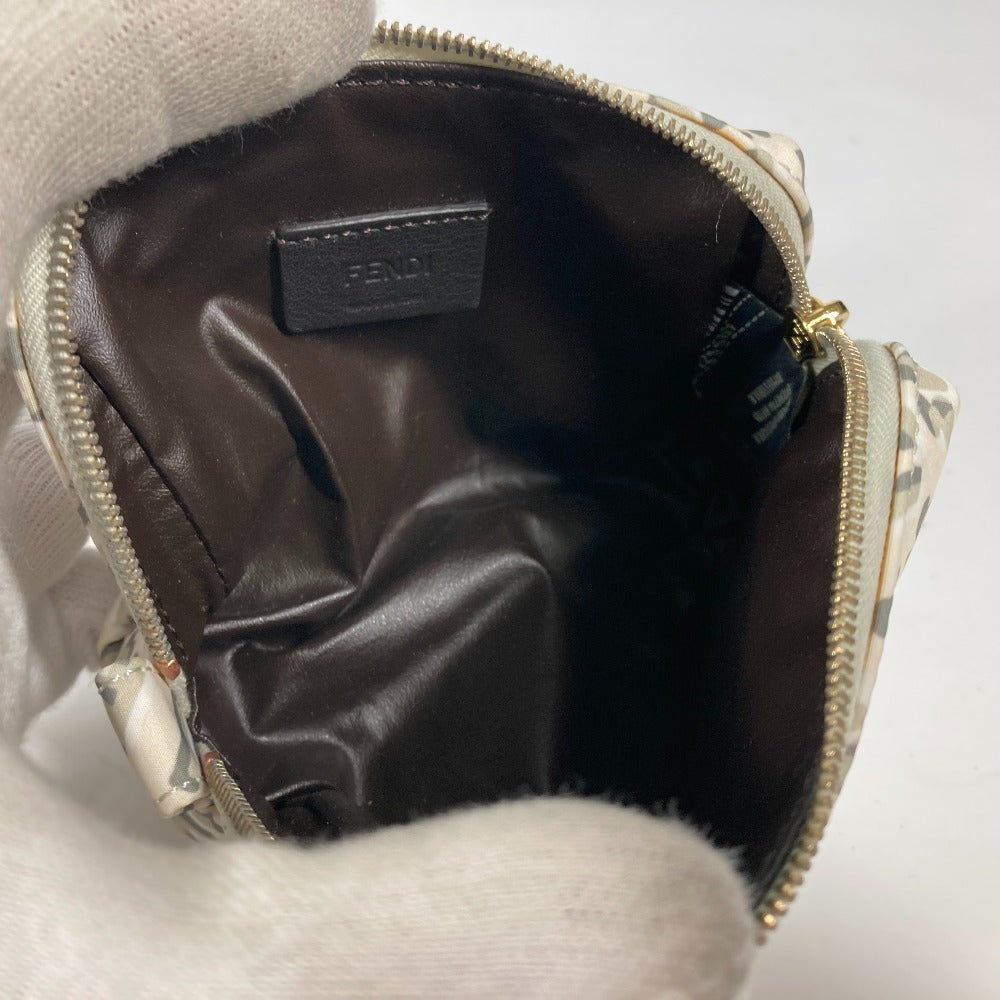 FENDI Pouch 8N0179 Nylon white SKIMS collaboration Skims logo