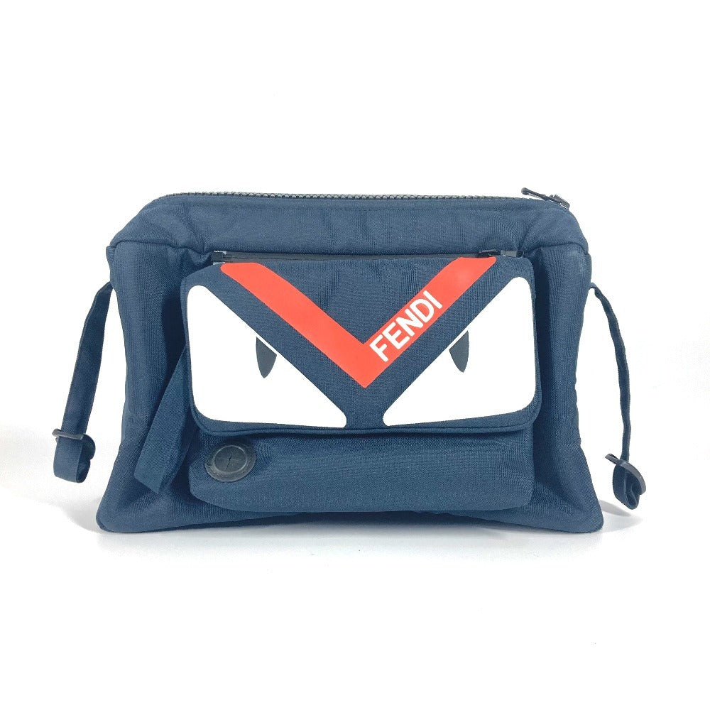 FENDI Pouch Nylon Navy monster bugs For strollers
