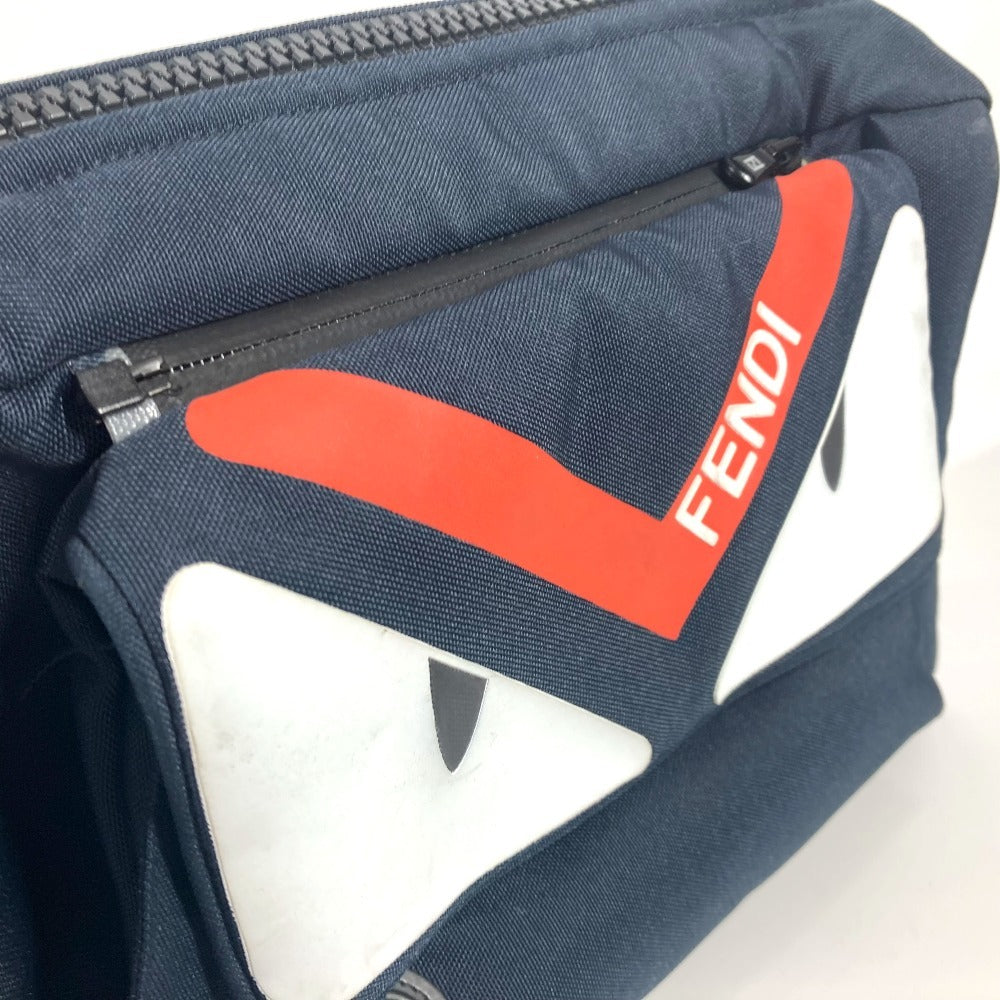 FENDI Pouch Nylon Navy monster bugs For strollers