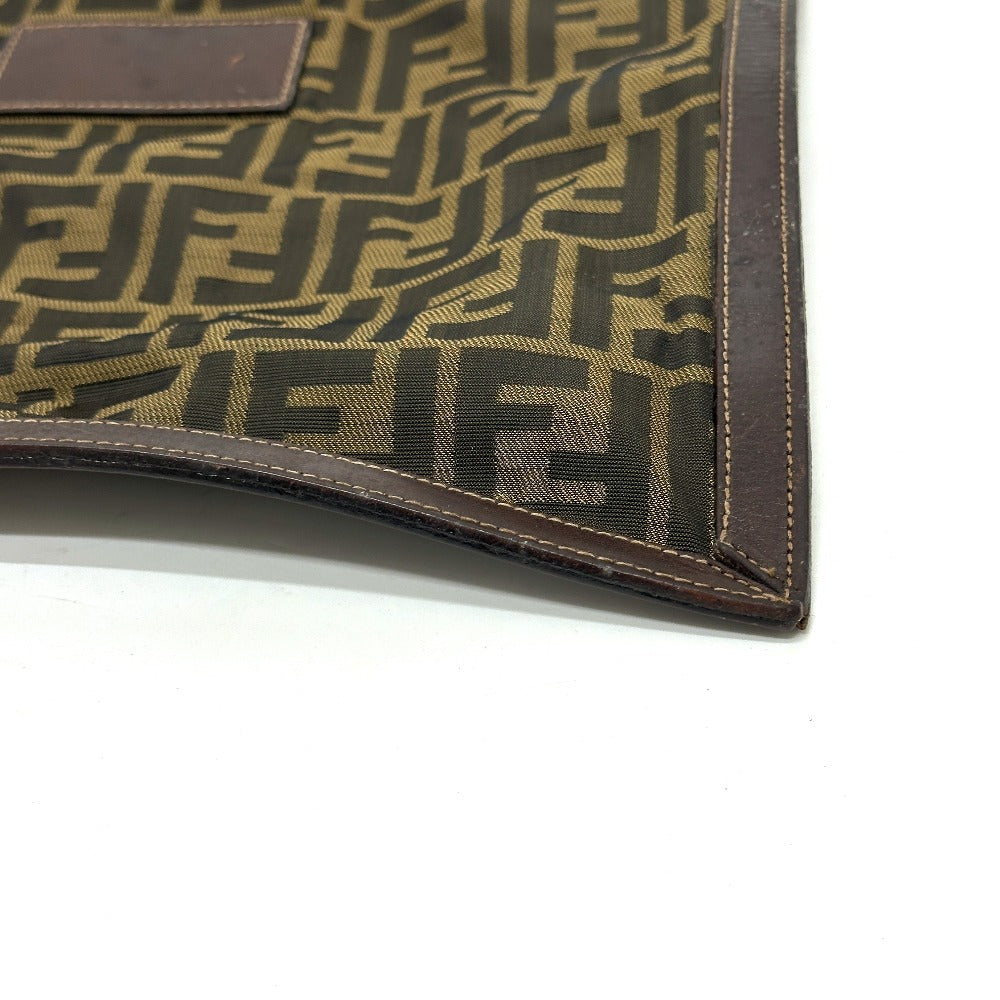 FENDI business bag canvas Brown Zucca Pattern